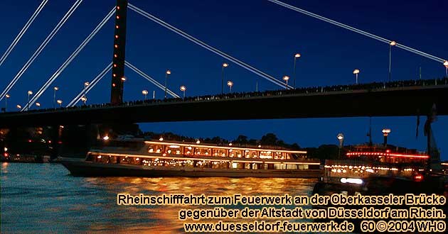 Rheinschifffahrt Japanisches Feuerwerk Dsseldorf 2024 2025 Japantag Rhein